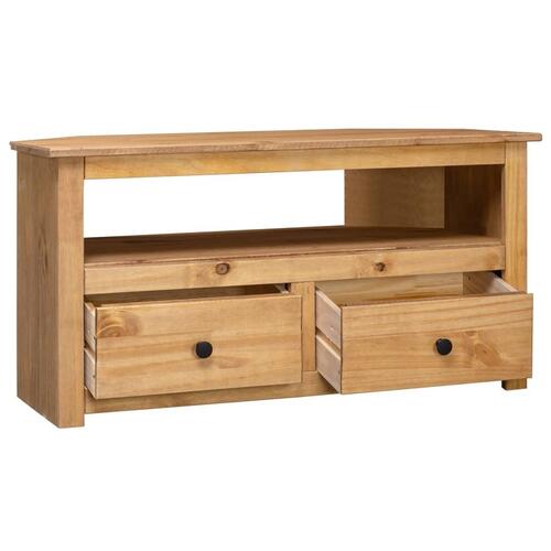 Tv-skænk 93 x 49 x 49 cm massivt fyrretræ Panama