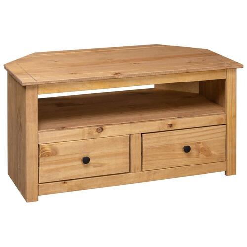 Tv-skænk 93 x 49 x 49 cm massivt fyrretræ Panama
