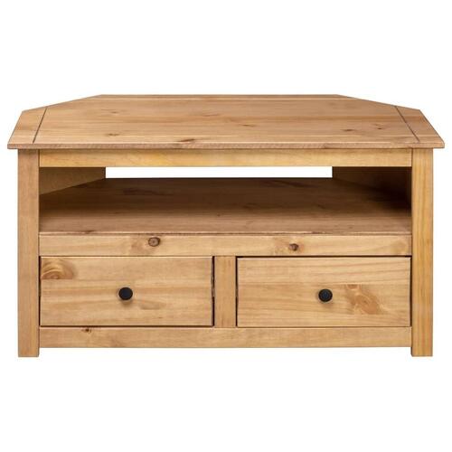 Tv-skænk 93 x 49 x 49 cm massivt fyrretræ Panama