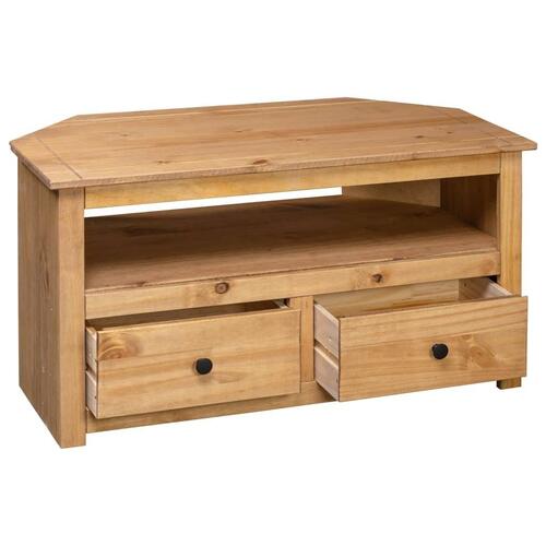 Tv-skænk 93 x 49 x 49 cm massivt fyrretræ Panama