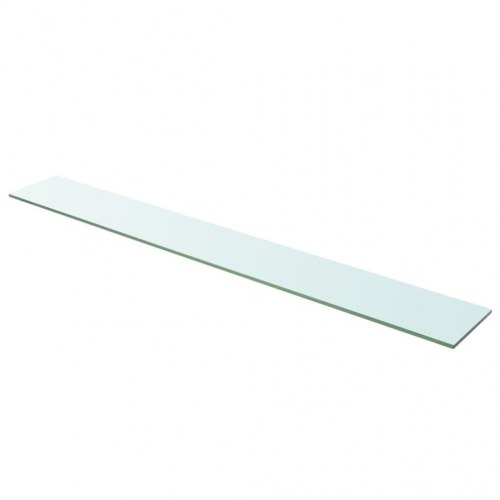 Hylder 2 stk. glaspanel 110 x 15 cm - klar, hærdet glas