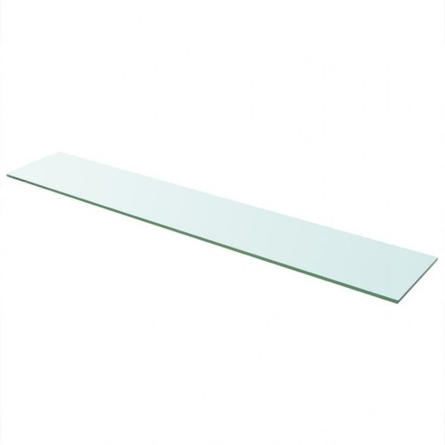 Hylder 2 stk. glaspanel 110 × 20 cm - klar