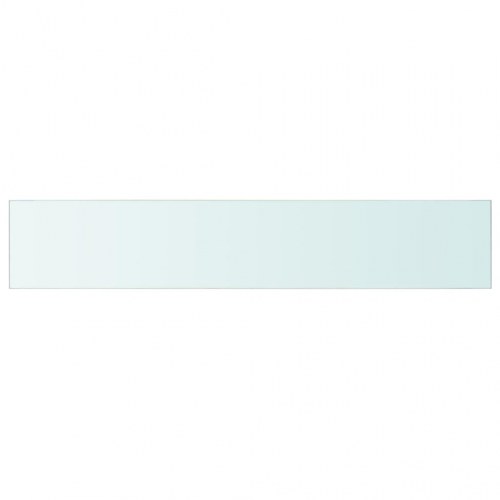 Hylder 2 stk. glaspanel 110 × 20 cm - klar