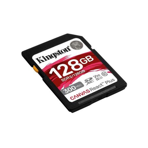 Mikro-SD-hukommelseskort med adapter Kingston SDR2/128GB 128 GB 8K Ultra HD SDXC UHS-II