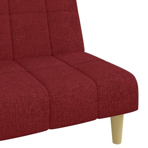 2-personers sovesofa stof vinrød