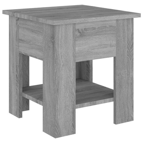 Sofabord 40x40x42 cm konstrueret træ sonoma-eg