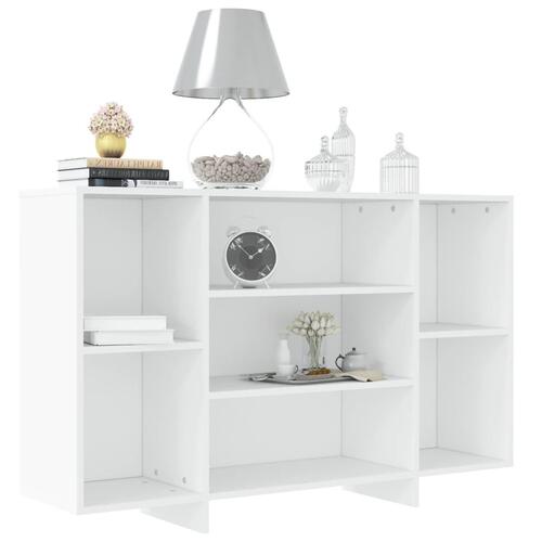Skænk 120x30x75 cm konstrueret træ hvid