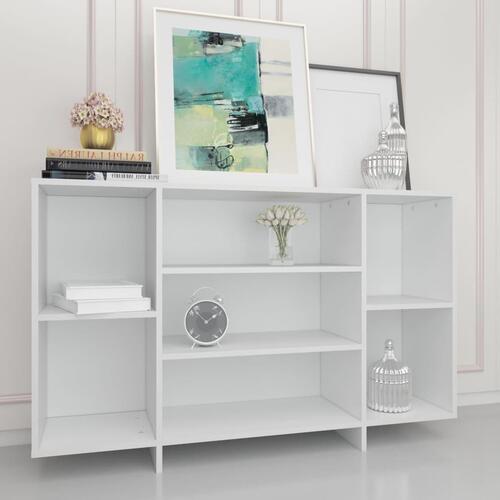 Skænk 120x30x75 cm konstrueret træ hvid