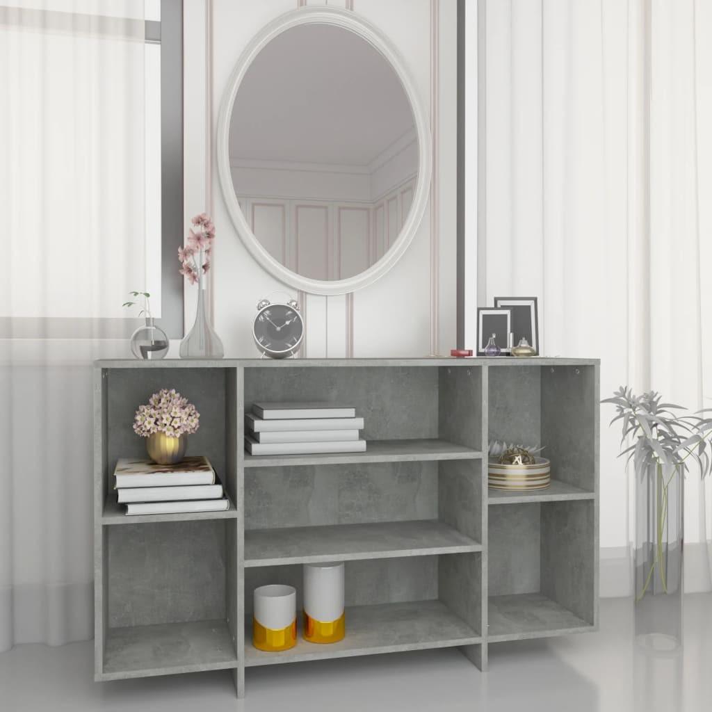 Skænk 120x30x75 cm konstrueret træ betongrå
