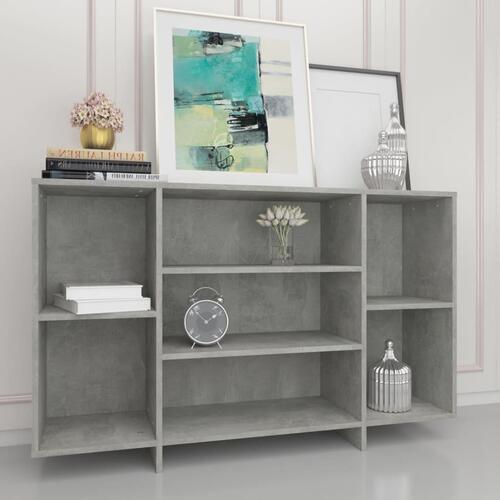 Skænk 120x30x75 cm konstrueret træ betongrå
