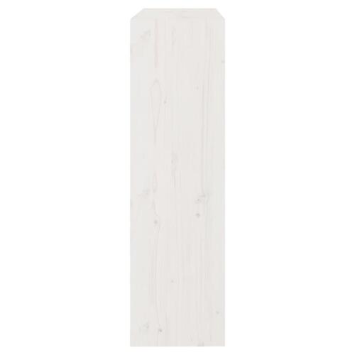 Bogreol/rumdeler 80x30x103,5 cm massivt fyrretræ hvid
