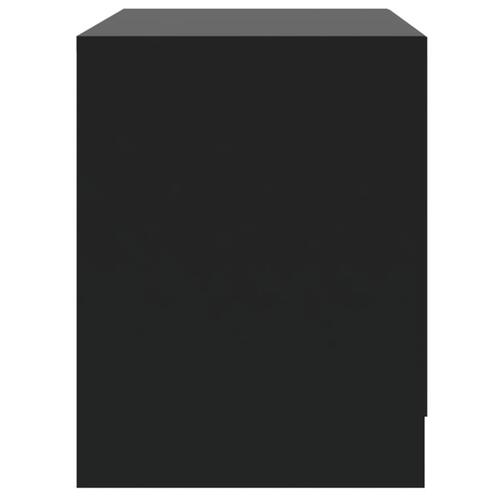 Sengebord 45x34,5x44,5 cm konstrueret træ sort
