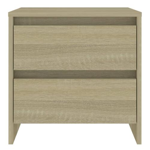 Sengebord 45x34,5x44,5 cm konstrueret træ sonoma-eg