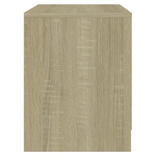 Sengebord 45x34,5x44,5 cm konstrueret træ sonoma-eg