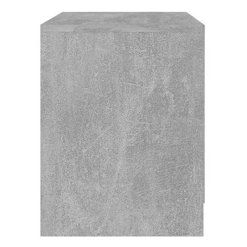 Sengeborde 2 stk. 45x34,5x44,5 cm konstrueret træ betongrå