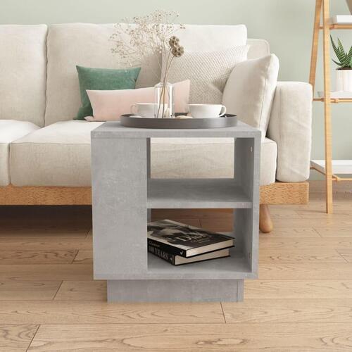 Sofabord 40x40x43 cm konstrueret træ betongrå