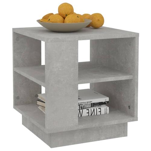 Sofabord 40x40x43 cm konstrueret træ betongrå