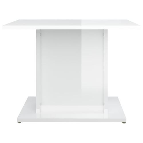 Sofabord 55,5x55,5x40 cm konstrueret træ hvid højglans