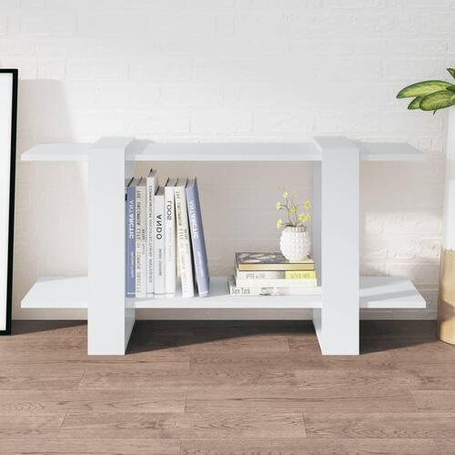 Bogreol 100x30x51 cm konstrueret træ hvid