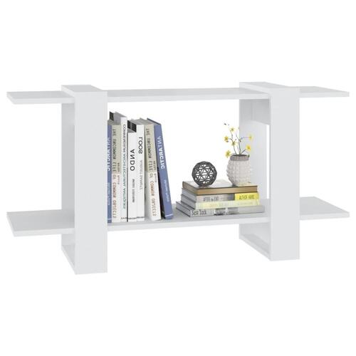 Bogreol 100x30x51 cm konstrueret træ hvid