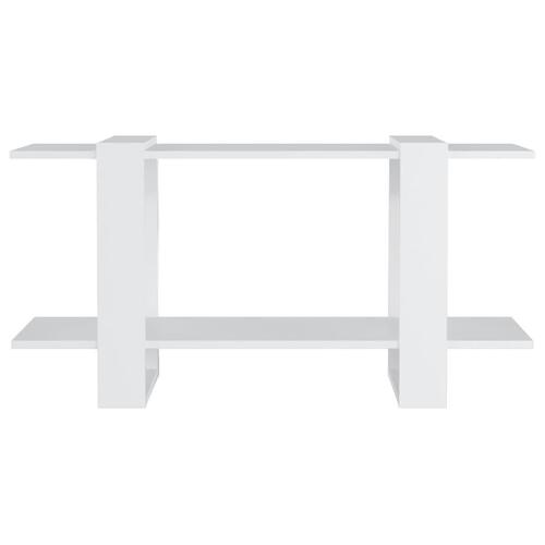 Bogreol 100x30x51 cm konstrueret træ hvid