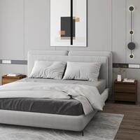 Sengeborde 2 stk. 45x34,5x44,5 cm spånplade brun egetræsfarve