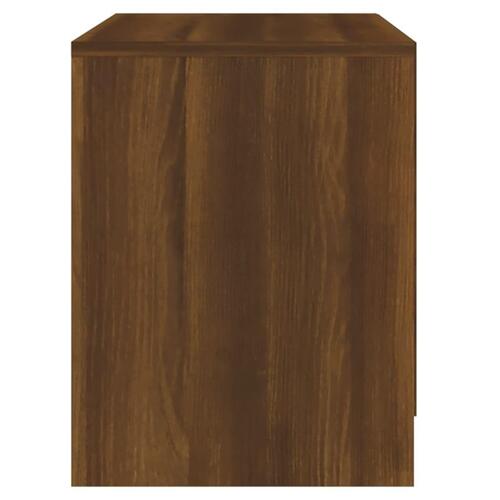 Sengeborde 2 stk. 45x34,5x44,5 cm spånplade brun egetræsfarve