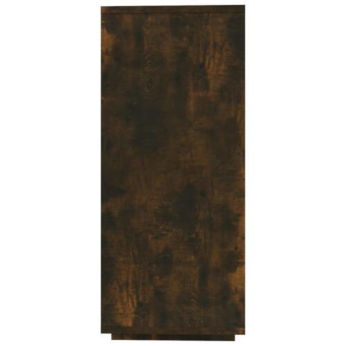 Skænk 120x30x75 cm konstrueret træ røget egetræsfarve