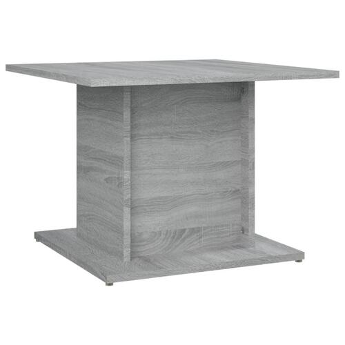 Sofabord 55,5x55,5x40 cm konstrueret træ grå sonoma-eg
