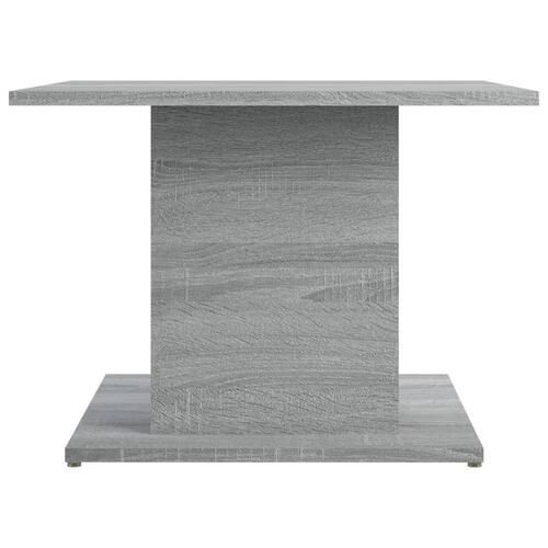 Sofabord 55,5x55,5x40 cm konstrueret træ grå sonoma-eg