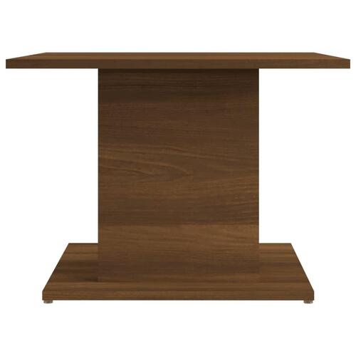 Sofabord 55,5x55,5x40 cm konstrueret træ brun egetræsfarve
