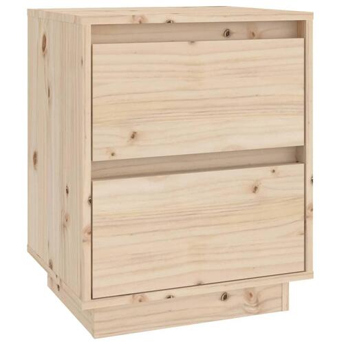 Sengeborde 2 stk. 40x35x50 cm massivt fyrretræ