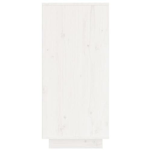 Skænk 60x34x75 cm massivt fyrretræ hvid