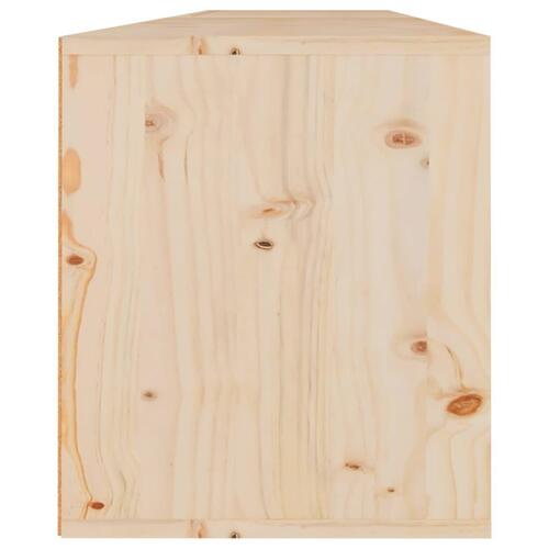 Vægskabe 2 stk. 80x30x35 cm massivt fyrretræ