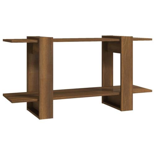 Bogreol 100x30x51 cm konstrueret træ brun eg