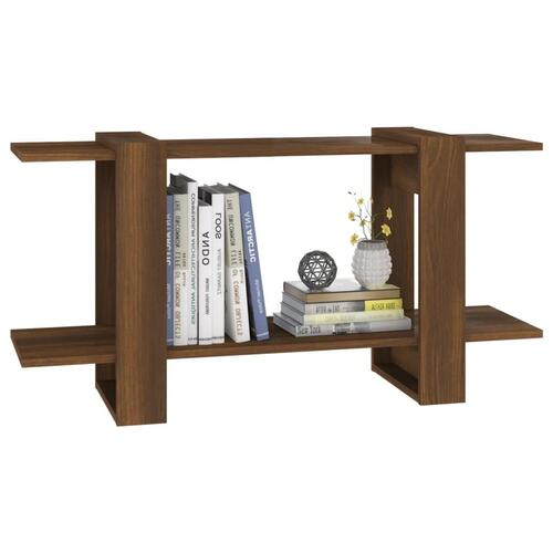 Bogreol 100x30x51 cm konstrueret træ brun eg