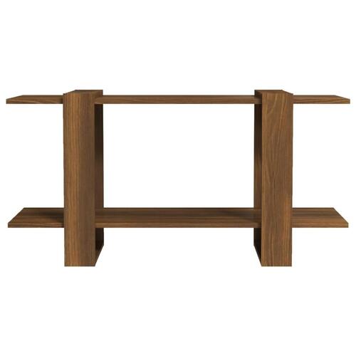 Bogreol 100x30x51 cm konstrueret træ brun eg