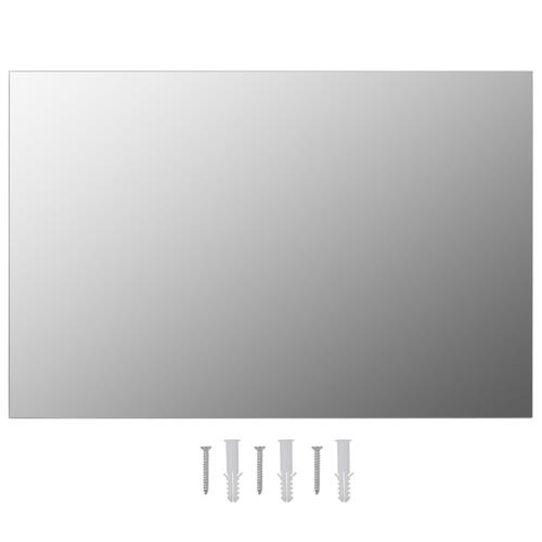 Vægspejle 2 stk. 60 x 40 cm rektangulært glas