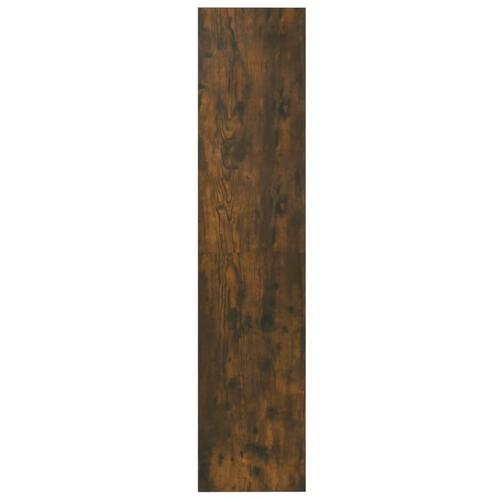 Bogreol/rumdeler 60x30x135 cm konstrueret træ røget egetræ