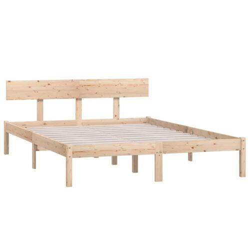 Sengeramme 160x200 cm massivt fyrretræ