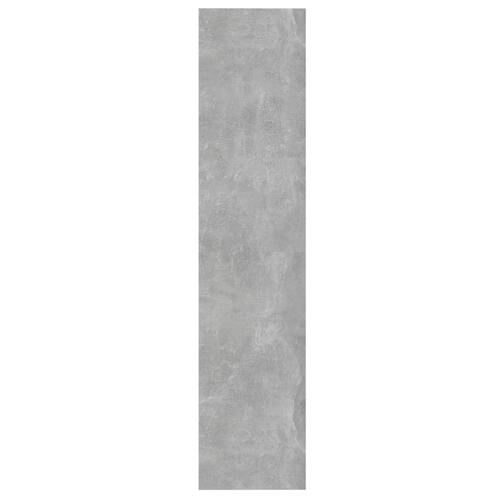 Bogreol/rumdeler 60x30x135 cm konstrueret træ betongrå