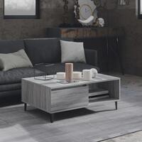Sofabord 90x60x35 cm konstrueret træ grå sonoma-eg