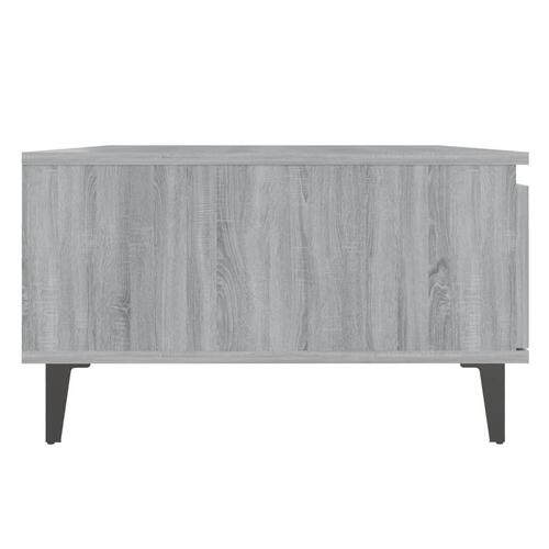 Sofabord 90x60x35 cm konstrueret træ grå sonoma-eg