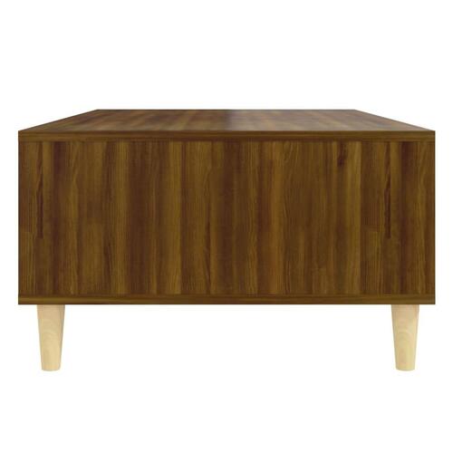 Sofabord 103,5x60x35 cm spånplade brun egetræsfarve