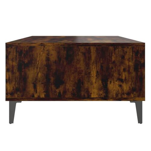 Sofabord 103,5x60x35 cm konstrueret træ røget egetræsfarve