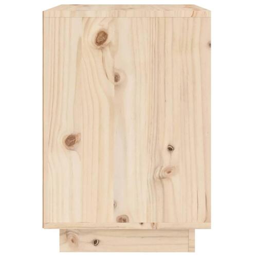 Sengebord 40x35x50 cm massivt fyrretræ