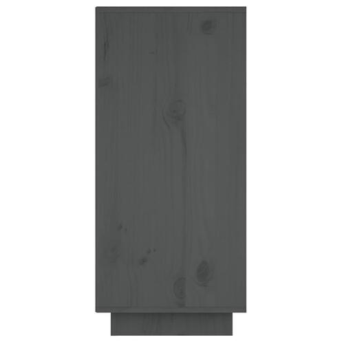 Skænk 60x34x75 cm massivt fyrretræ grå