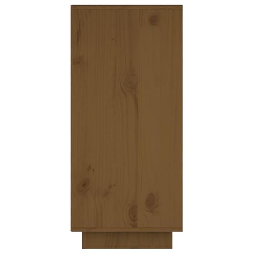 Skænk 60x34x75 cm massivt fyrretræ gyldenbrun