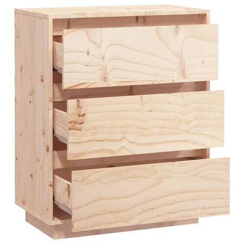 Skænk 60x34x75 cm massivt fyrretræ