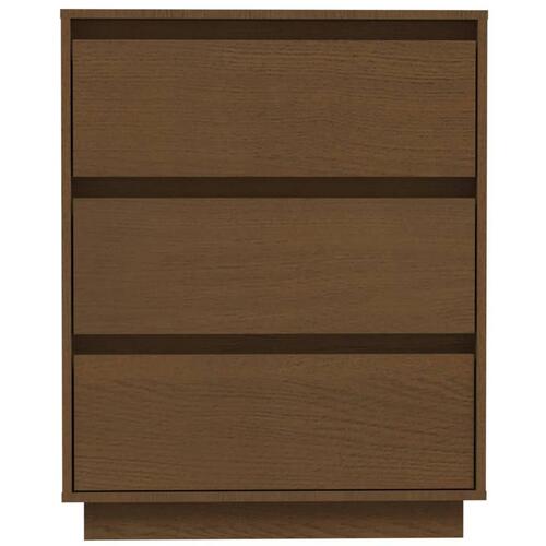 Skænk 60x34x75 cm massivt fyrretræ gyldenbrun